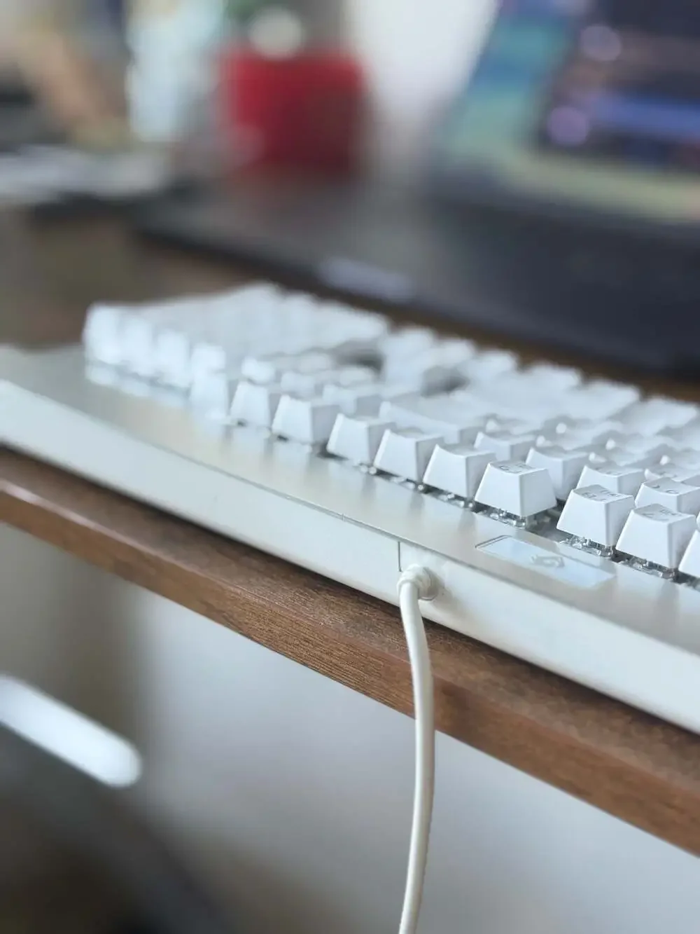 EagleTec KG011 Wired Mechanical Keyboard with Blue LED Backlight and Silver Alum